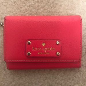 Kate Spade mini pink wallet